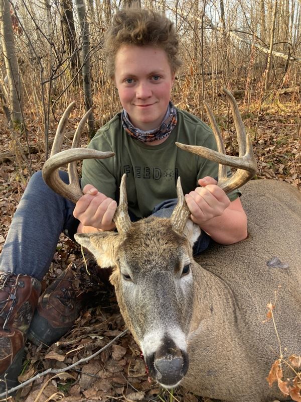 Tyler's first buck